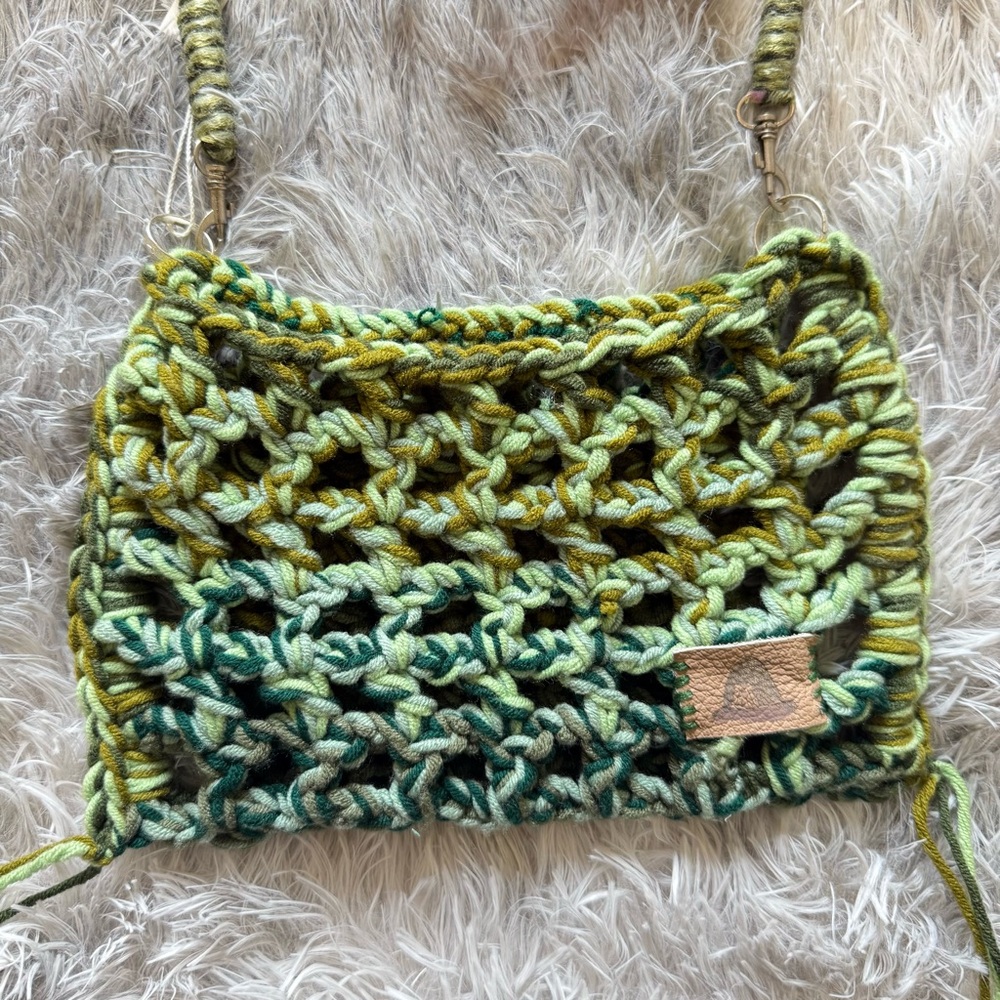Handcrafted Green Crochet Bag
